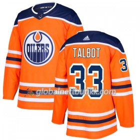 Edmonton Oilers Hockeydrakt Cam Talbot 33 2017-2018 Orange Adidas Authentic - Herre